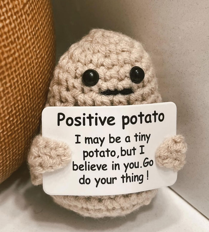 Give The Gift Of Endless Smiles With This Hilarious And Heartwarming Mini Positive Potato, Perfect For Spreading Love And Lifting Spirits!