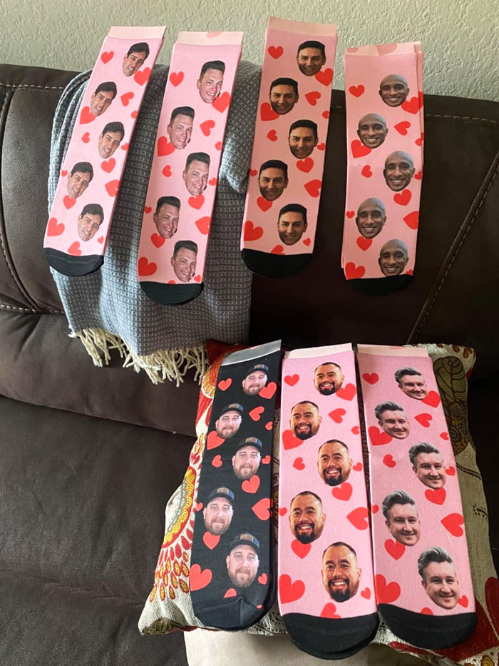 Gift These Custom Photo Socks With Faces, Because Nothing Screams 'I'm Extra' More Than Bae Wearing Socks With Your Mug On Them!