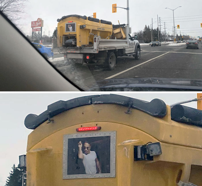 Salt Truck Flair. Only In Canada