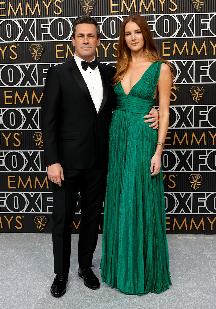 Jon Hamm And Anna Osceola Matched In Dolce & Gabbana