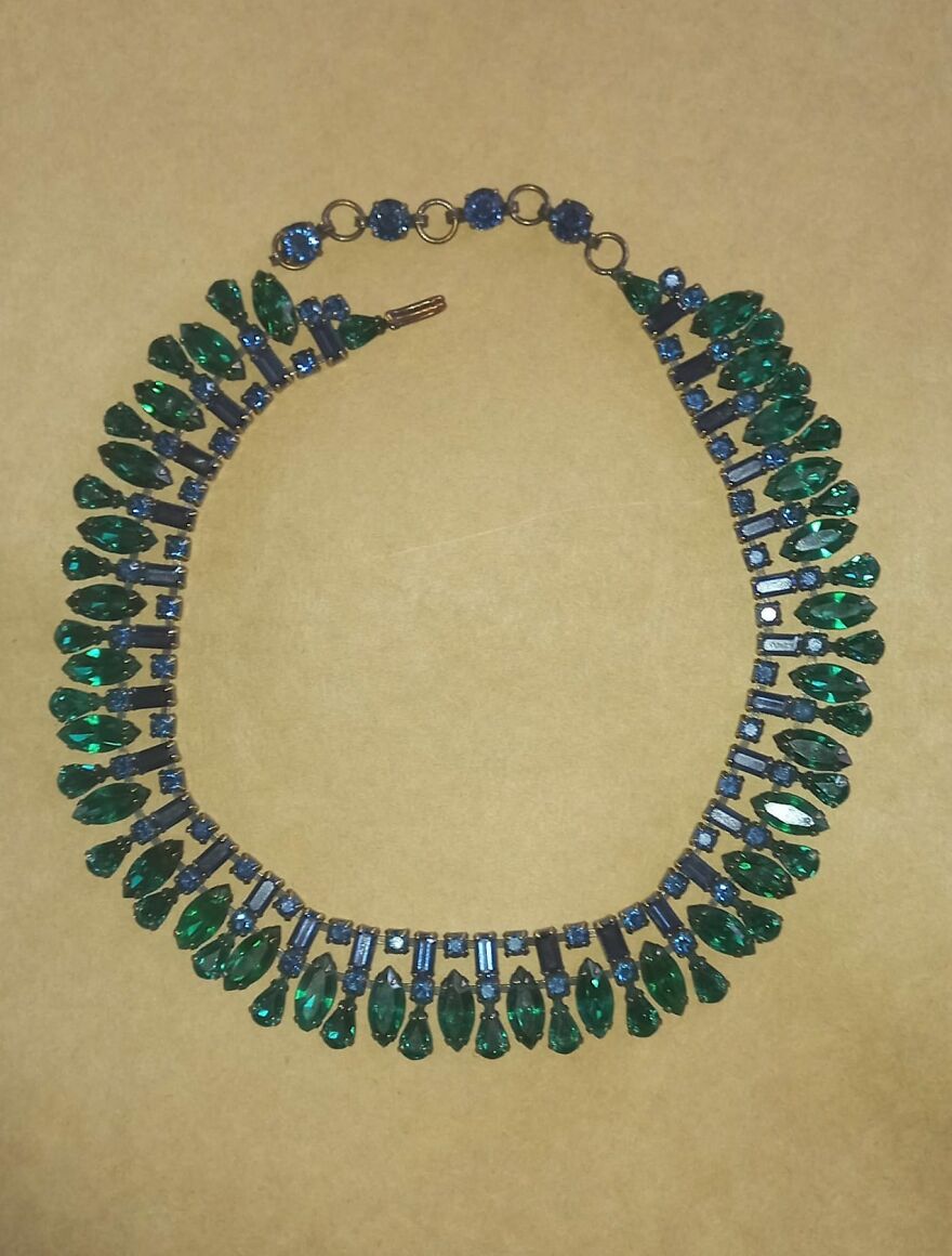Thought I Would Share My $12 Purchase Found In A 2nd Hand Store In New Zealand. This A Schreiner NY Collar Necklace