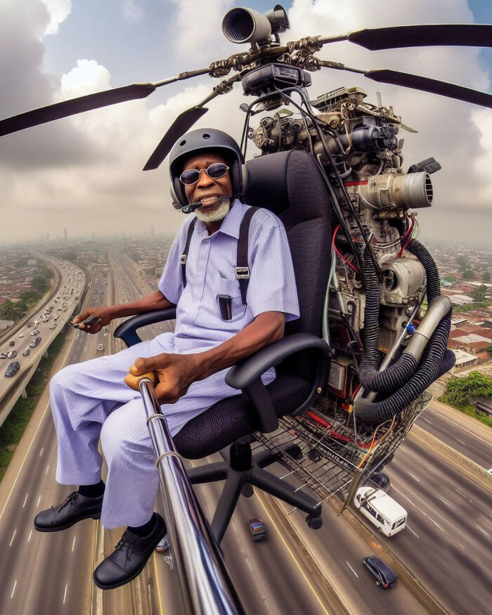 With The Help Of AI, I Made Nigerian Office Chairs Take To The Skies With The Help Of AI, I Made Nigerian Office Chairs Take To The Skies