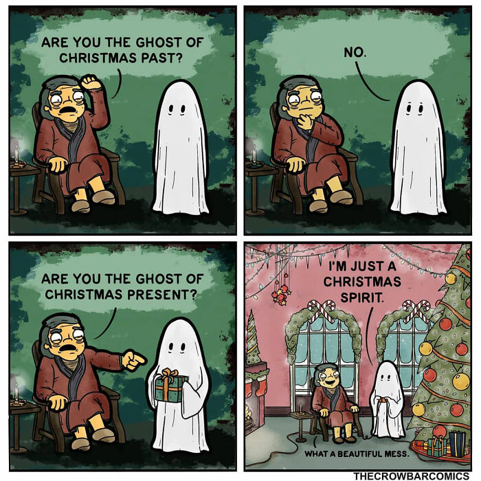 A Comic About A Christmas Spirit By The Crowbar Comics