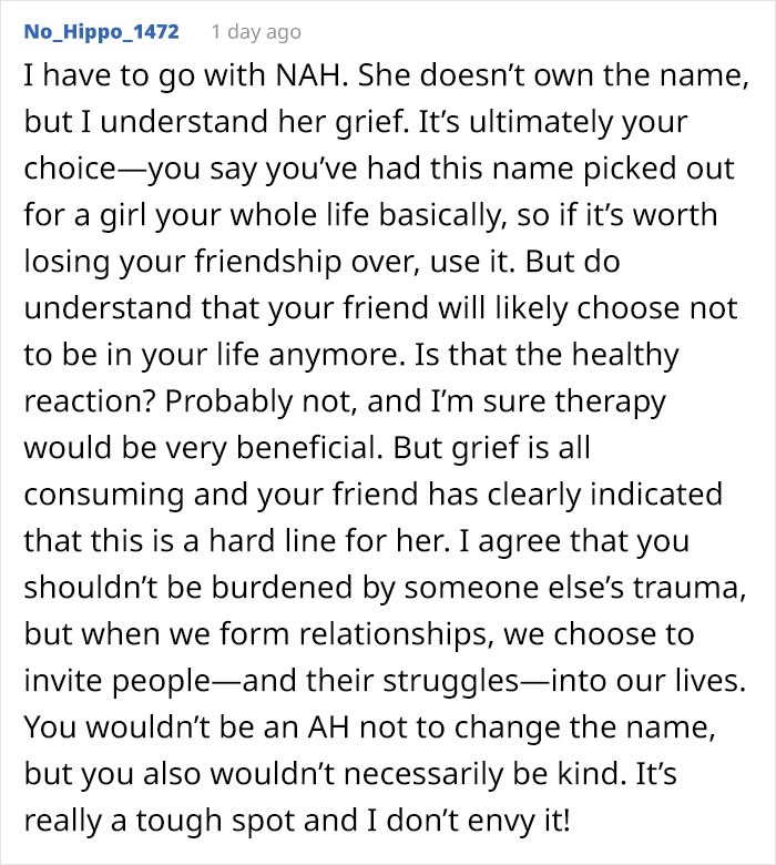 Pregnant Woman Asks If She Should Keep Baby’s Name The Same After Friend Demands It Be Changed