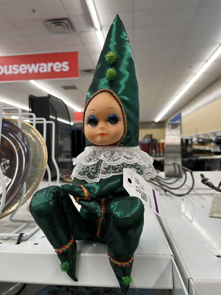 My 5-Year-Old Daughter Said She Wanted An Elf On The Shelf For Christmas. Can’t Say Daddy Didn’t Come Through Just In Time! Found At Value Village In Toronto, Canada