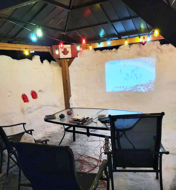 What Do You Do When It Snows In Canada? Build A Snow Fort And Stream The Game