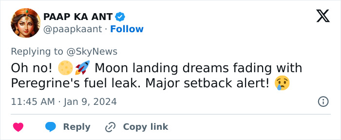 Peregrine “In Terminal Countdown”: First US Mission To The Moon in 50 Years Doomed Peregrine “In Terminal Countdown”: First US Mission To The Moon in 50 Years Doomed