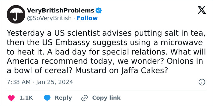 US Scientist Outrages The British With Advice About Tea, American Embassy Stirs The Pot Even More