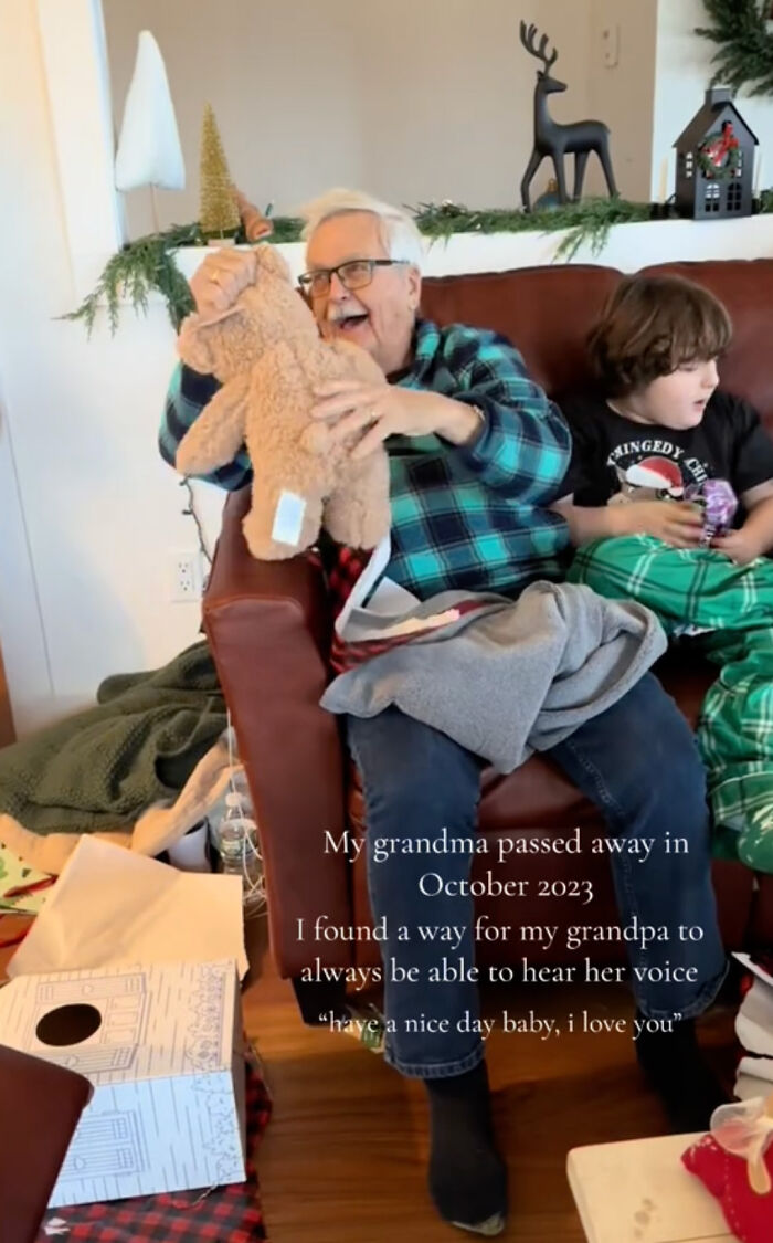 Grandpa Hears His Wife Of 66 Years' Voice Through A Very Special Talking Teddy Grandpa Hears His Wife Of 66 Years' Voice Through A Very Special Talking Teddy