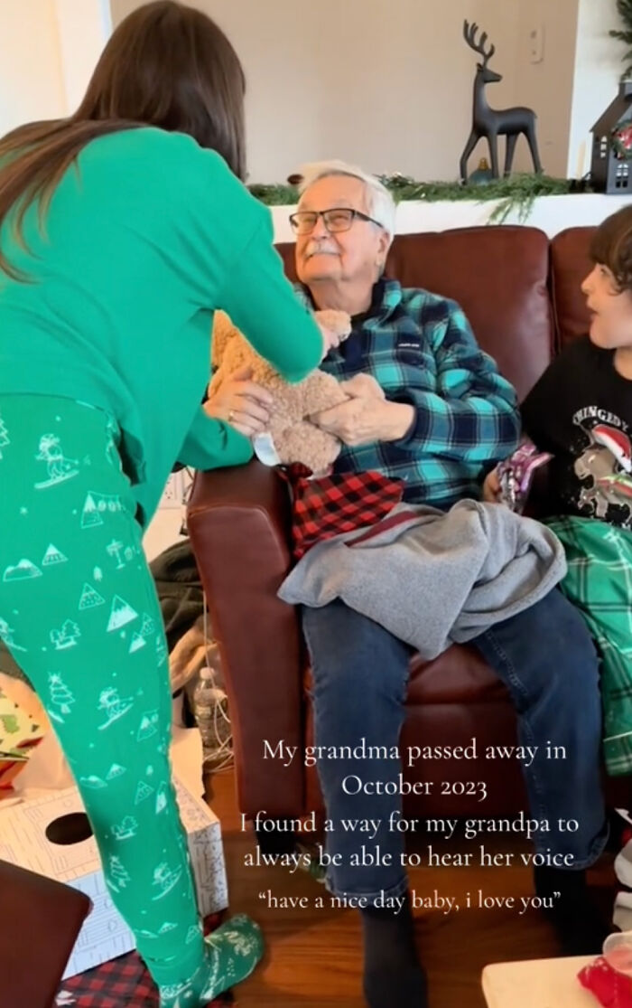 Grandpa Hears His Wife Of 66 Years' Voice Through A Very Special Talking Teddy Grandpa Hears His Wife Of 66 Years' Voice Through A Very Special Talking Teddy