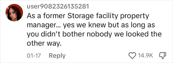 Guy Shares That He Lives In A Storage Unit, Because It's Much Cheaper Than An Apartment Guy Shares That He Lives In A Storage Unit, Because It's Much Cheaper Than An Apartment