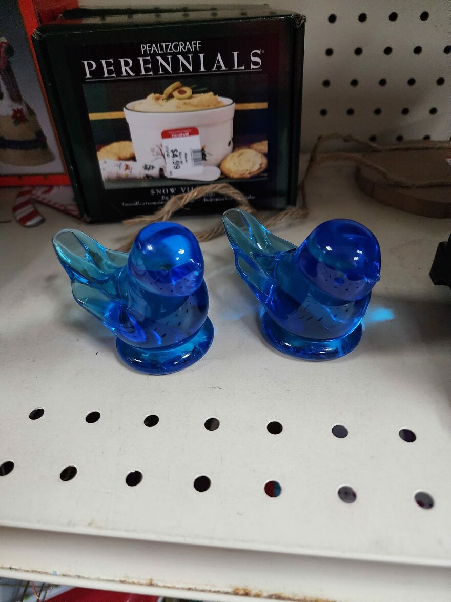 Found These Wonderful Bluebirds At Goodwill In Texarkana, Arkansas. They Did Come Home With Us!!!
