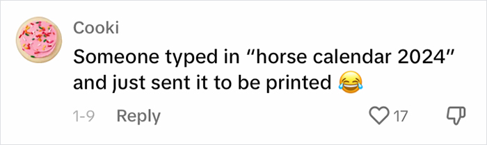 Woman Thinks She Bought A Simple Horse Calendar, Starts Noticing Odd Things Pop Up