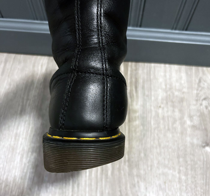 El desgaste en la suela de mis botas de casi 10 años