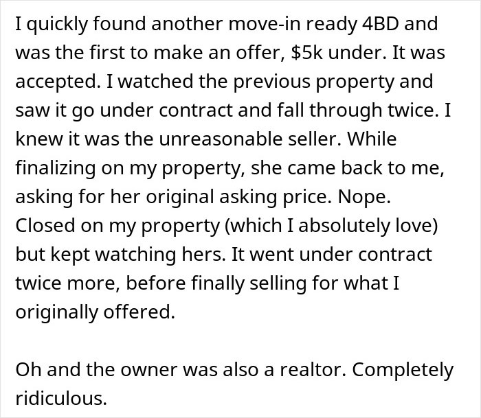 Woman Has Enough Of Annoying Realtor And Just Buys Another House, Sending Him Into Panic Woman Has Enough Of Annoying Realtor And Just Buys Another House, Sending Him Into Panic