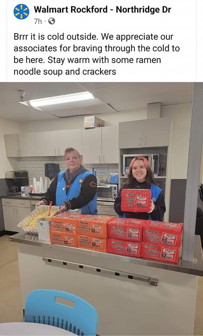 Walmart Put On Blast After Offering “55-Cent Ramen” To Workers Battling A Blizzard