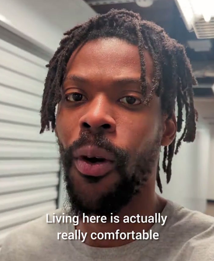 Guy Shares That He Lives In A Storage Unit, Because It's Much Cheaper Than An Apartment Guy Shares That He Lives In A Storage Unit, Because It's Much Cheaper Than An Apartment