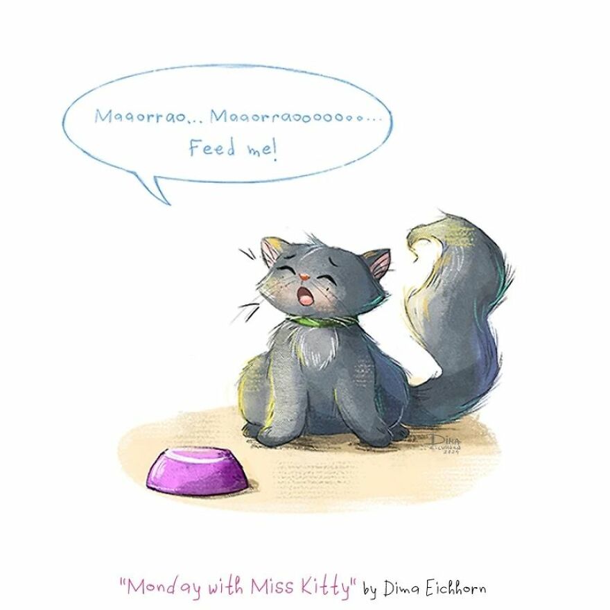 I Made A Picture Book That Follows A Typical Day In The Life Of A Cat (10 Pics)