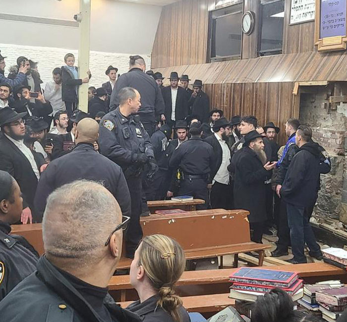 Riot Unfolds As Police Obstruct Orthodox Men’s Secret Underground Tunnel In Brooklyn Synagogue