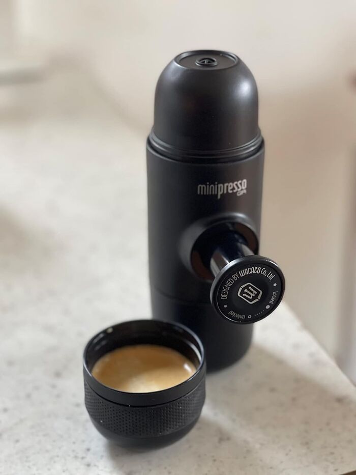 Catch The Express To Espresso Town, Even When You're On The Freeway – Thank The Coffee Gods For This Portable Espresso Machine, Fueling Your Wanderlust One Cup At A Time!