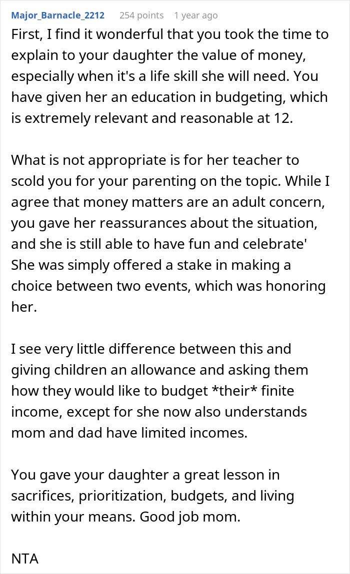 Mom Explains Family's Financial Problems To 12-Year-Old, Gets Criticized By Her Teacher