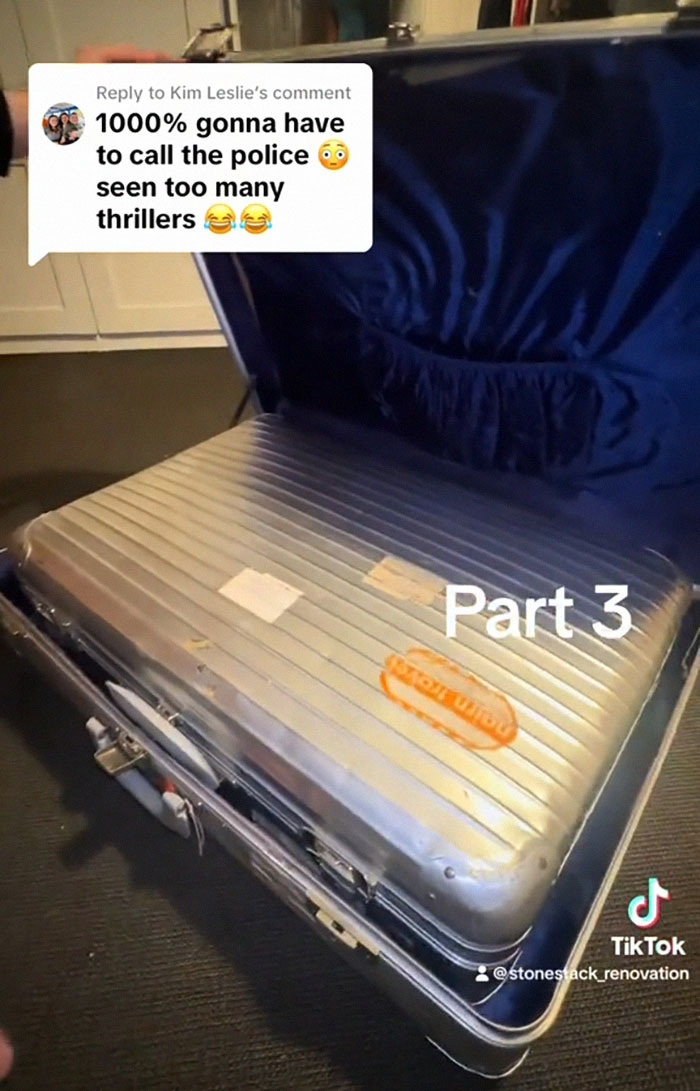 Internet Urges Couple To Leave Home After Finding Suitcase With Eerie Contents While Renovating