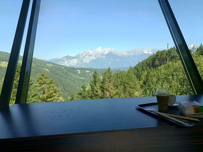 The View From This McDonald's In Austria