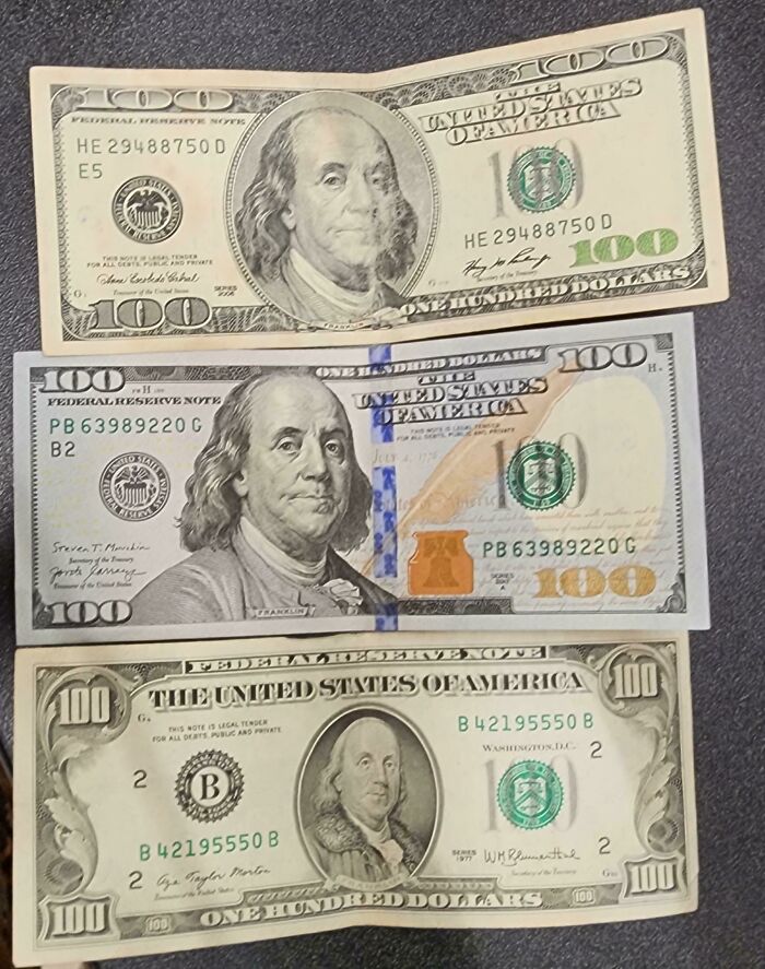 Bank Gave Me Three Iterations Of The $100 Bill In A $1,100 Transaction