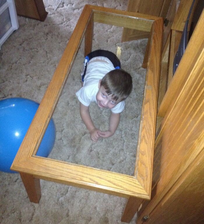 I Was Playing Hide-And-Seek With My Friends' Son. I Guess He Can Only Get Better
