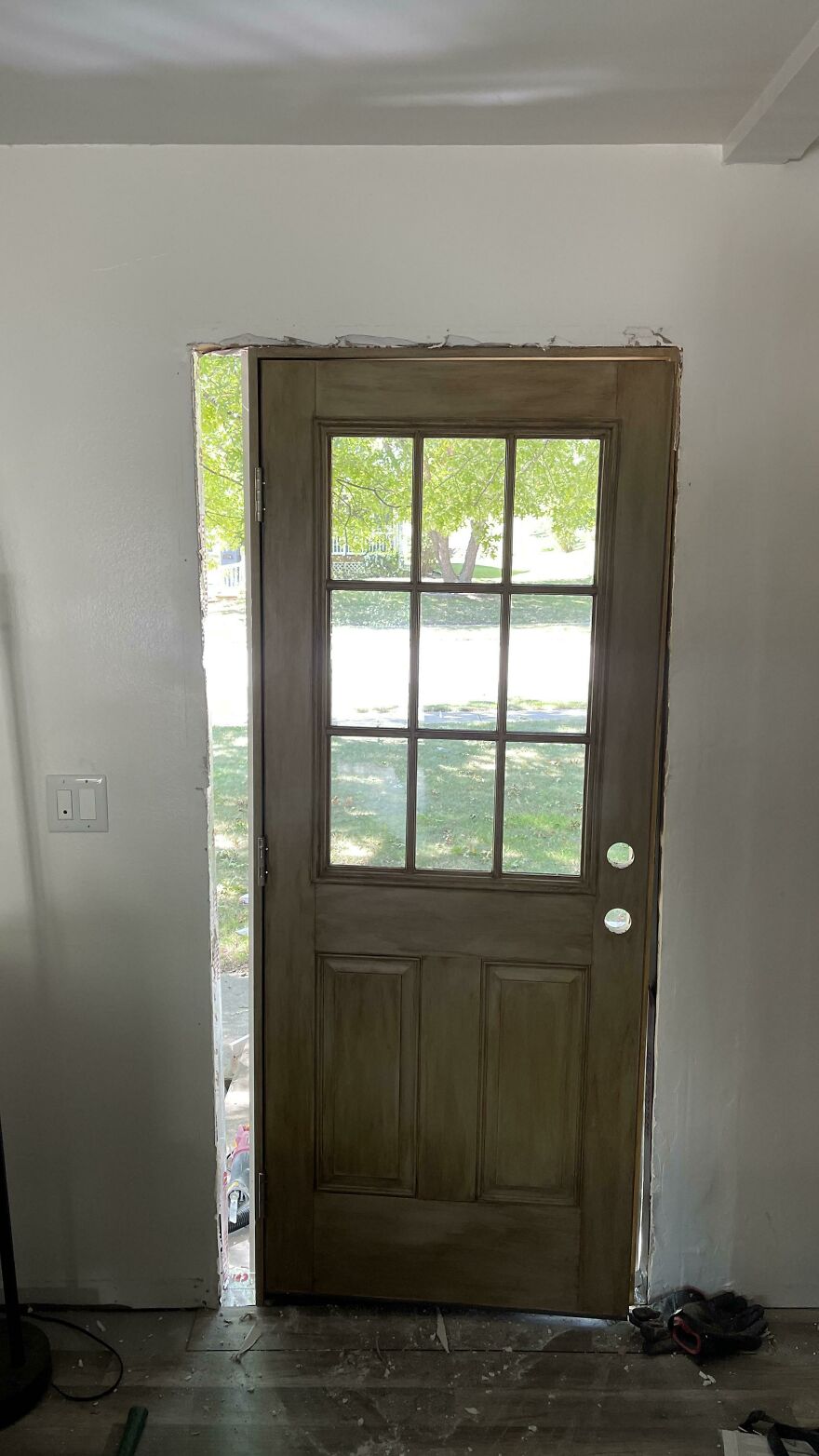 After Ripping Out My Front Door, I Learn There Are Different Sizes For Doors