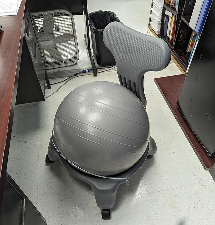 Classic Balance Ball Chair: Not only does it keep your body engaged and mind focused, it also tailors to your height for a smooth balance between comfort and stretches. Get ready to bounce your way through those work-from-home days!