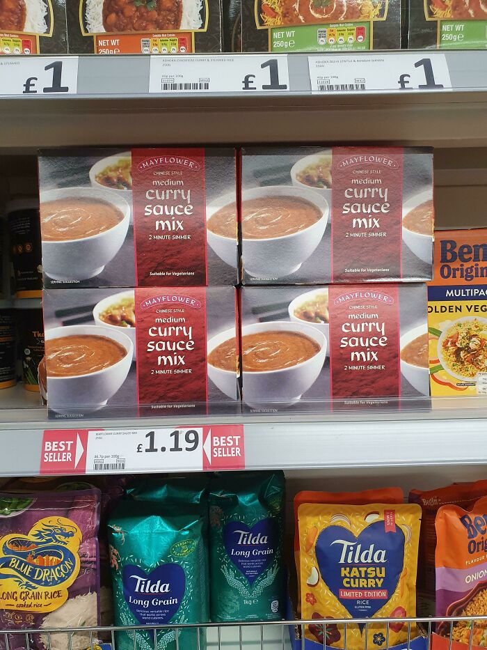 This Display Of Curry Sauce