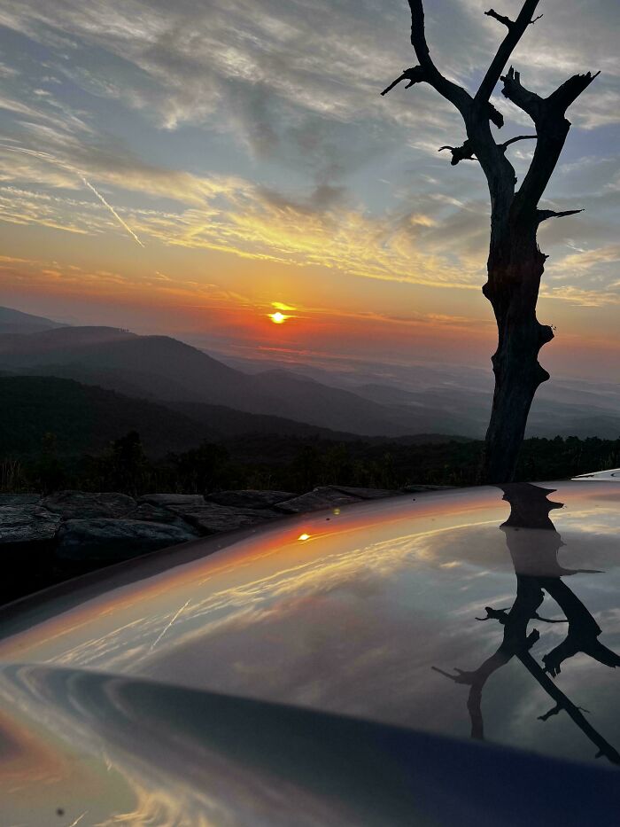 Sunrise Over The Blue Ridge Mountains