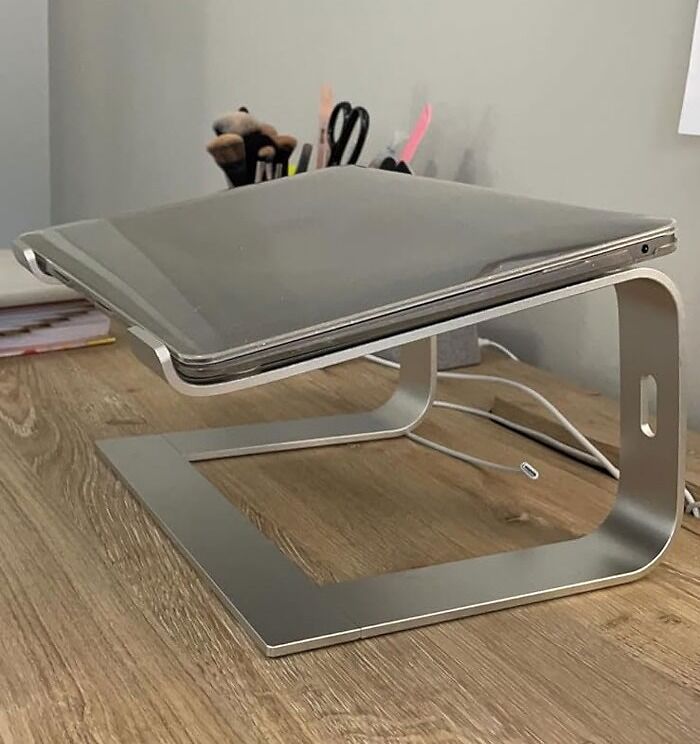 Laptop Stand: That'll not only save your neck from those long work-from-home hours, but will also keep your laptop cool for peak performance, and it's designed to work with pretty much every model - because we know you've got enough on your plate without worrying about compatibility nonsense and 'laptop yoga'