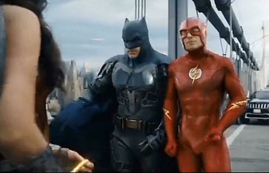 In The Flash (2023) Ezra Miller Says To Gal Gadot "I Know What Sex Is, I've Just Never Experienced It!" This Wasn't In The Script, Ezra Started Hitting On Gal And They Forgot To Edit It Out Of The Movie