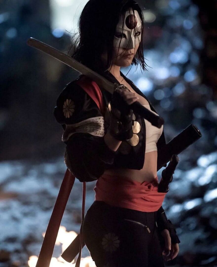 In Suicide Squad(2016), This Is Katana. She Has Got My Back. I Would Advise Not Getting Killed By Her. Her Sword Traps The Soul Of Its Victims.