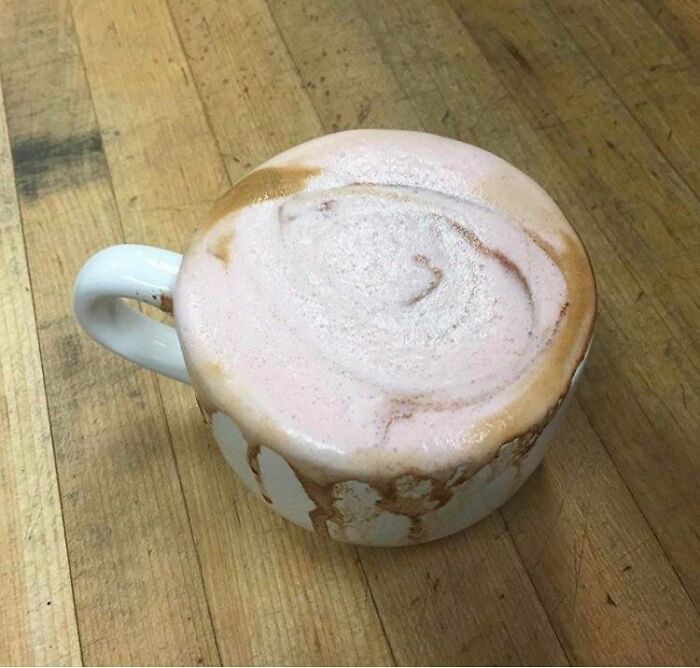 A Local Place Is Advertising This Beetroot Latte Monstrosity