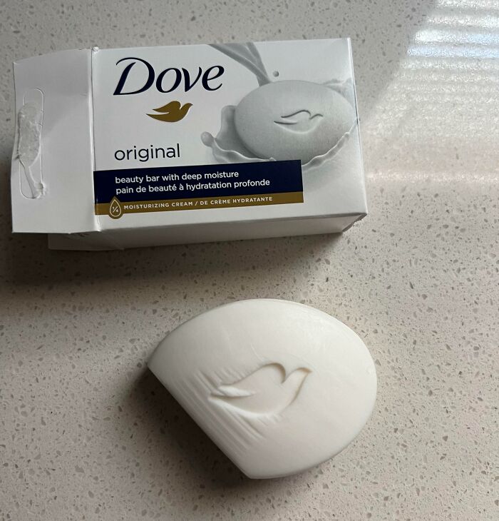 Bought A 12-Pack Of Dove Soap. They All Came Out Like This