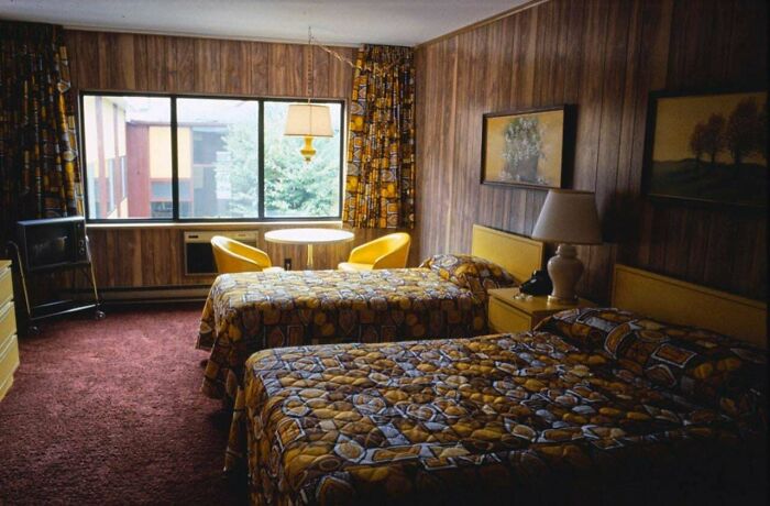 Hotel Room Inside The Brickman Hotel Of The Catskills, South Fallsburg, New York, 1970′s