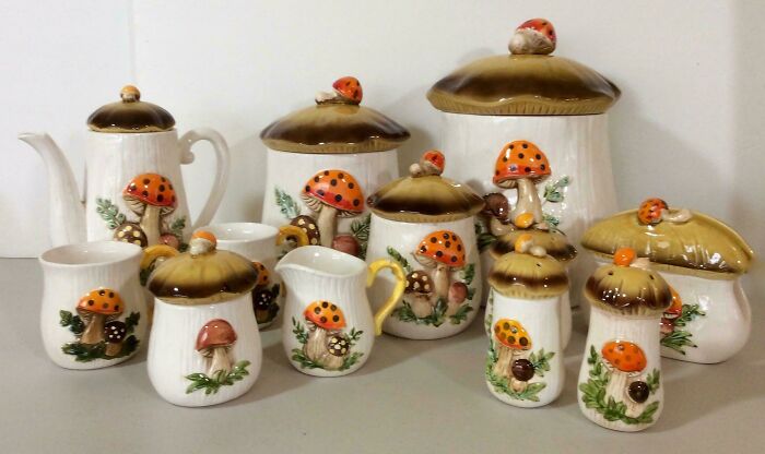 “Merry Mushroom” Kitchen Accessories (Sold By Sears In The 70s)