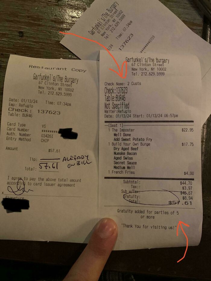Gratuity Isn’t Gratuity If It’s Automatically Added To A Bill