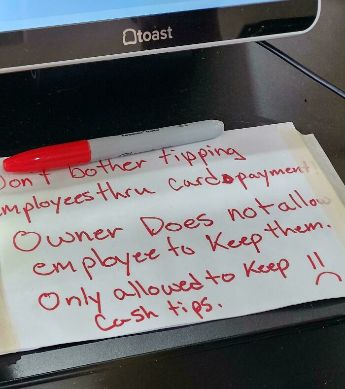 Popular Sandwich Chain Had This Tip Sign
