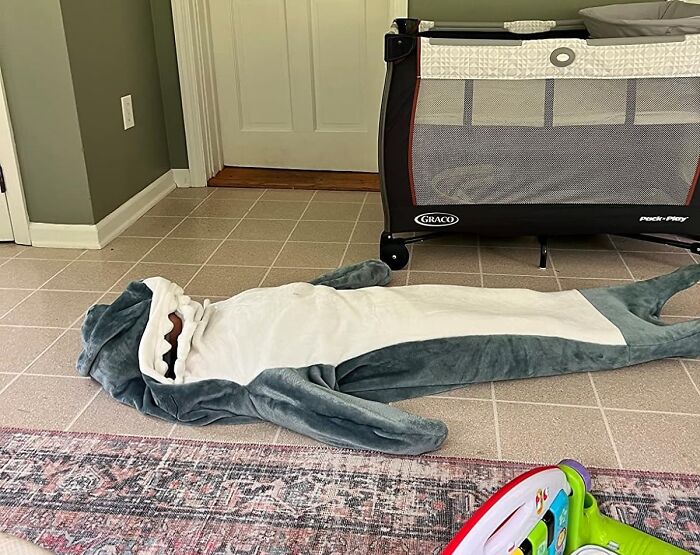 Wrap Your Significant Other In A Fin-Tastic Shark Blanket This Valentine's Day. Because Being Eaten By Love Has Never Been Cozier, Or Funnier!