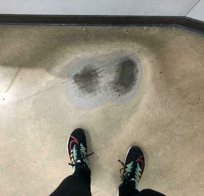 Floor In Front Of The Counter At The Pharmacy I Go To