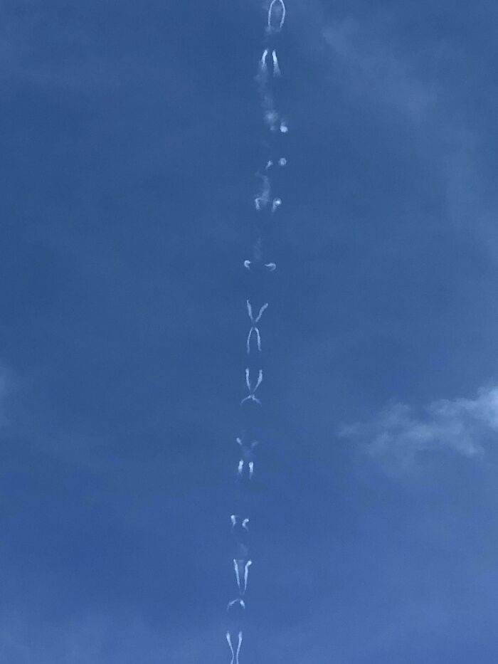 These Contrails Look Like Chromosomes