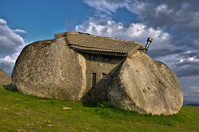 A Literal Boulder House In Portugal