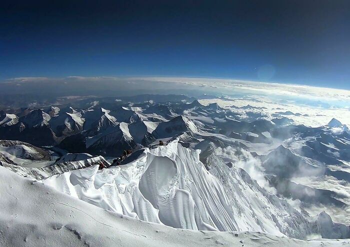 Vistas desde la cima del mundo, el monte Everest