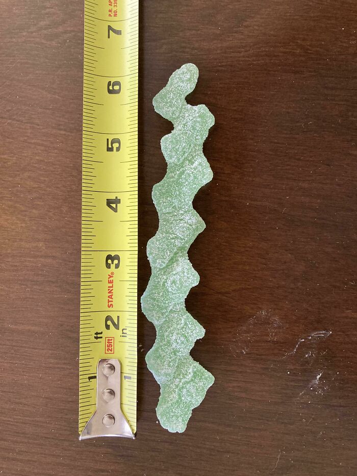 Not Sure If It Fits Here But I Take Pride In Finding A 6-Inch-Long Sour Patch Kid