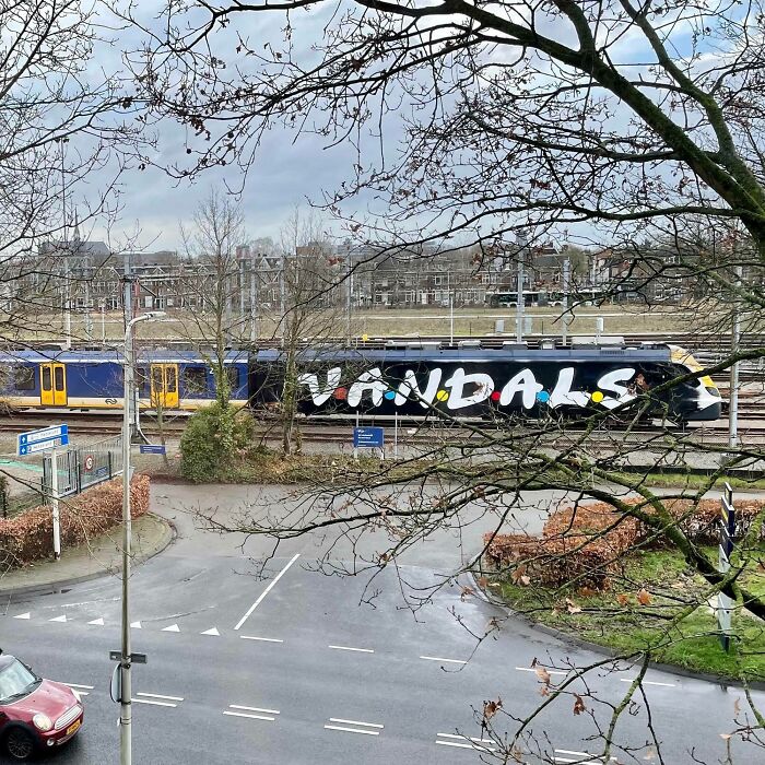 Vandals On A Dutch Train