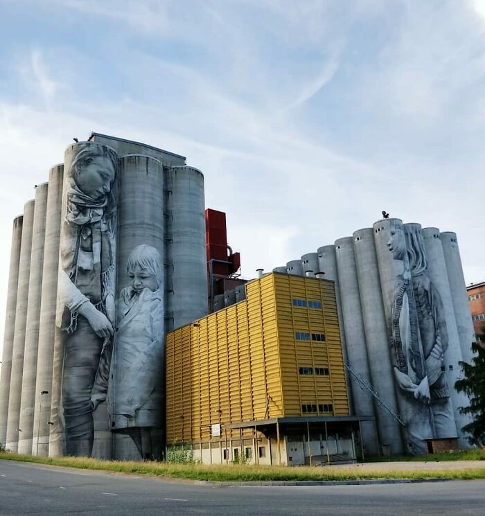 The Big Graffiti On This Factory In Hämeenlinna Finland